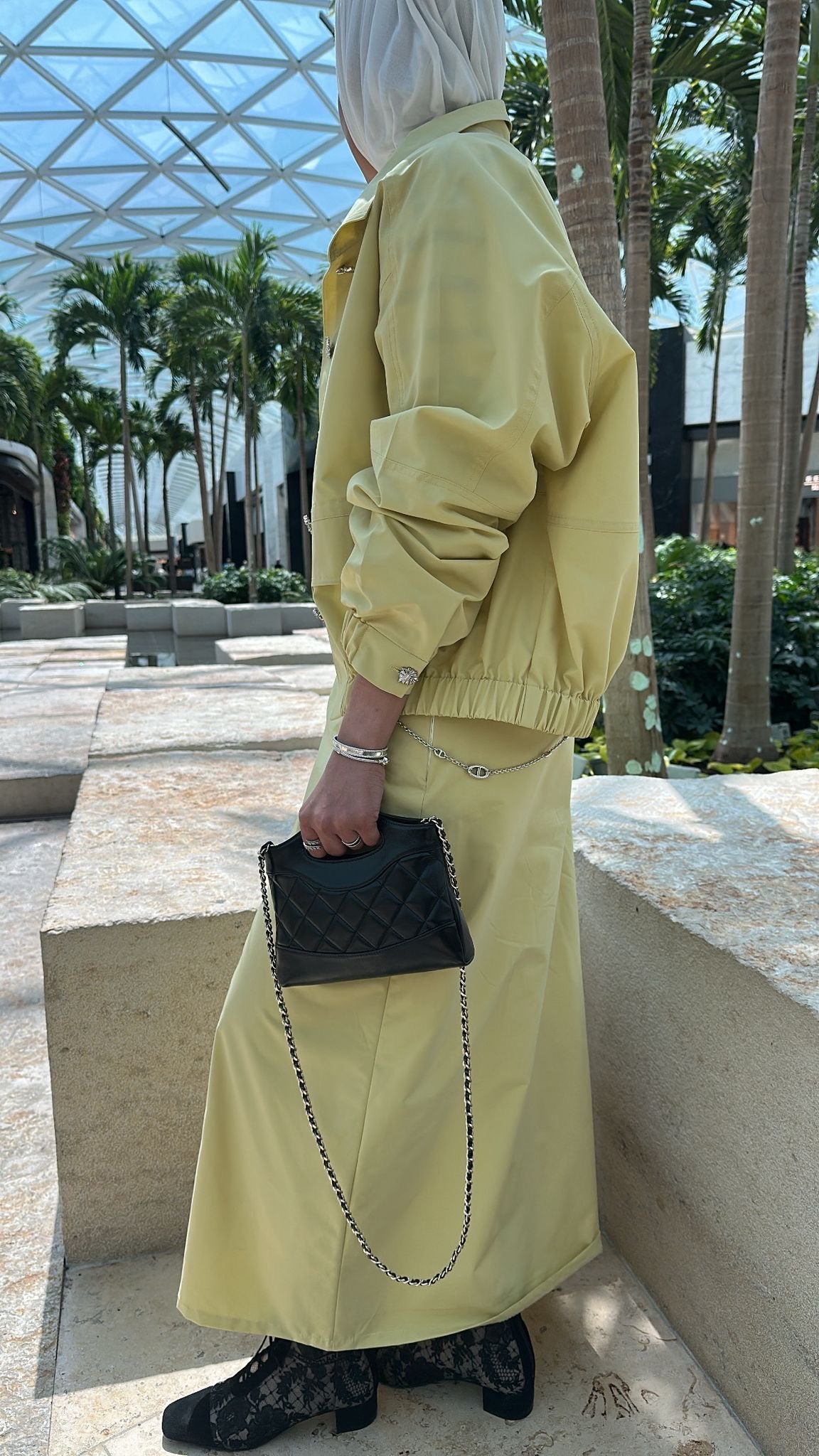 Butteryellow skirt set